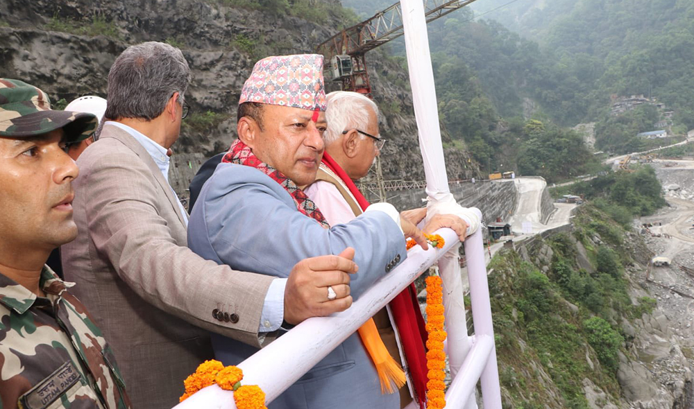 नेपाल र भारतका उर्जामन्त्रीद्वारा ‘अरुण तेस्रो’को अवलोकन